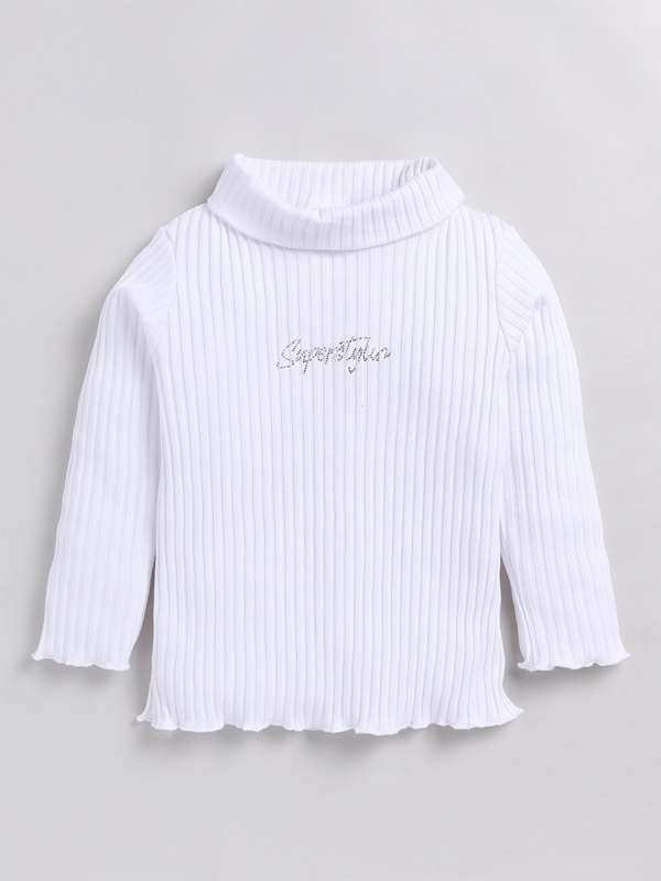 High neck t shirt for 2025 baby girl