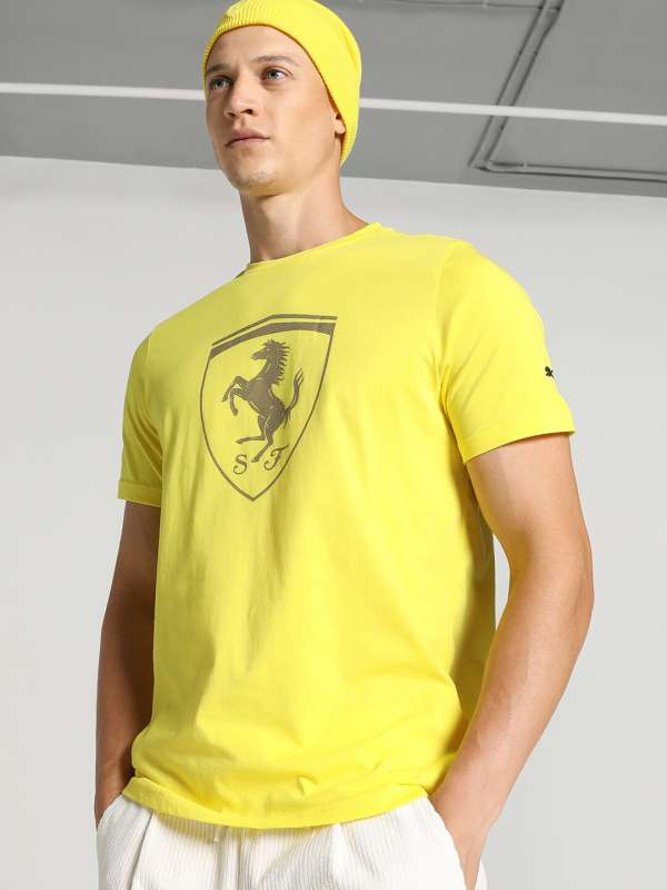 Puma Men's T-Shirt - Yellow - M