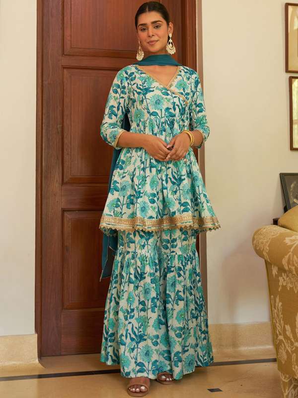 White Sharara Buy Trendy White Sharara Online in India Myntra