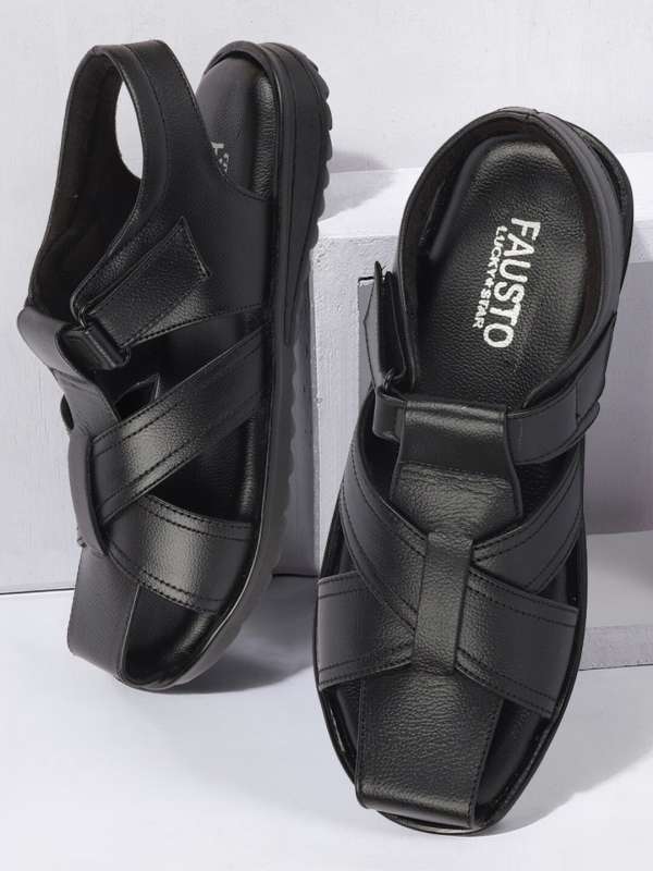 Black fisherman sandals best sale womens