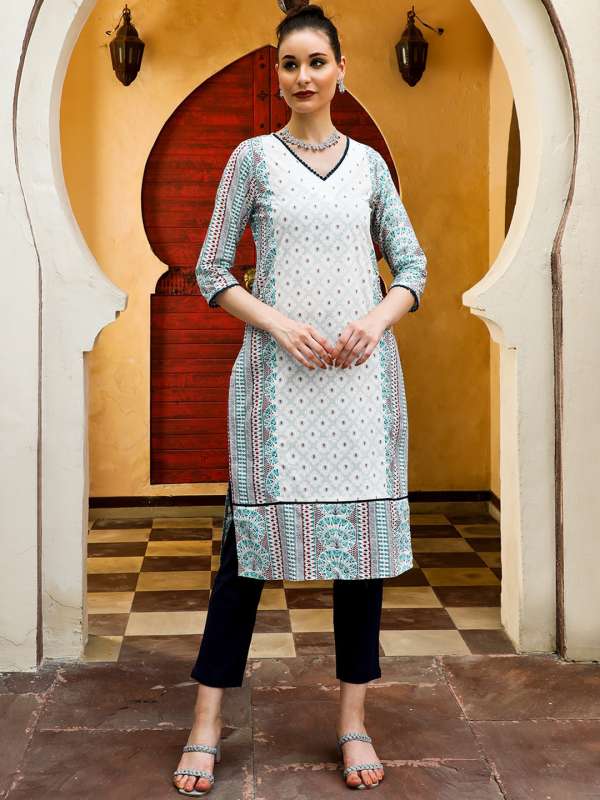 White Women Kurtas Sabhyata Jaipur Kurtis Buy White Women Kurtas Sabhyata Jaipur Kurtis online in India