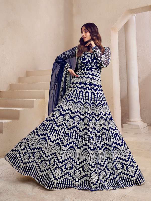 White anarkali new arrivals myntra