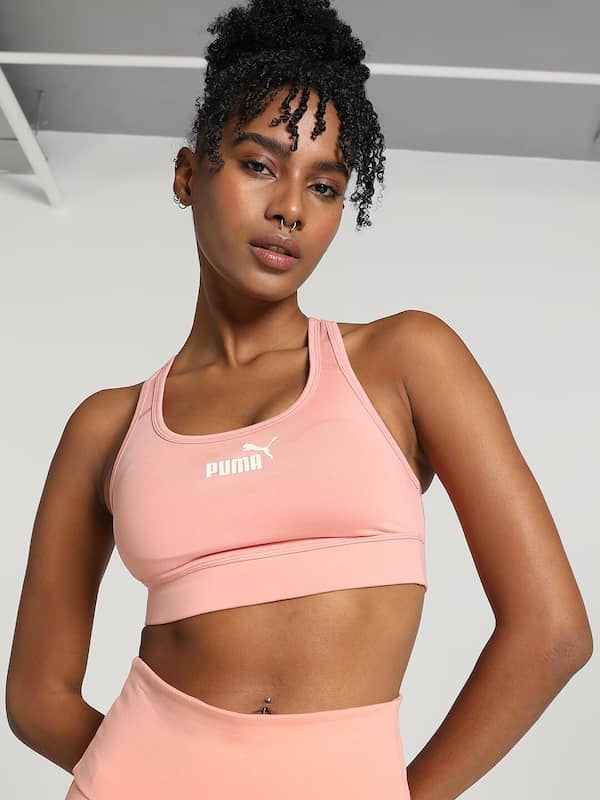 Buy Fitkin Womens Pink Crop Tank Sports Bra Online