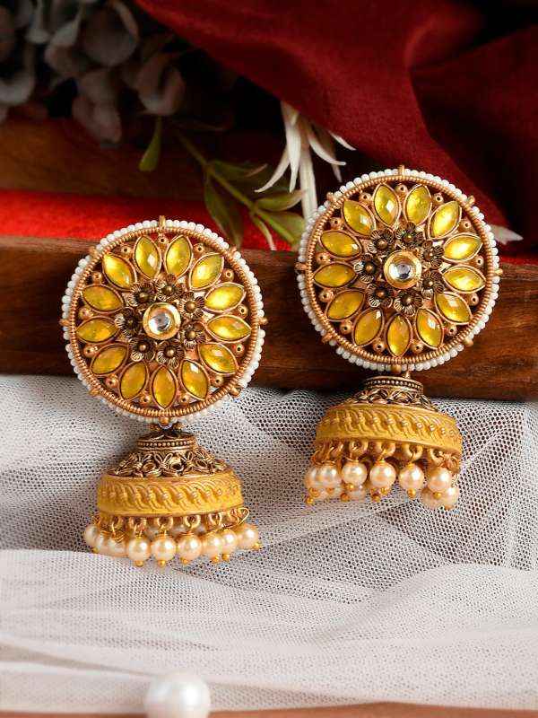 Round Mesh Earrings Buy Round Mesh Earrings online in India