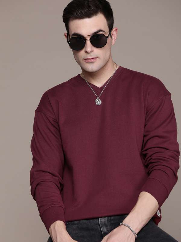 Men's v neck sweatshirts sales for sale