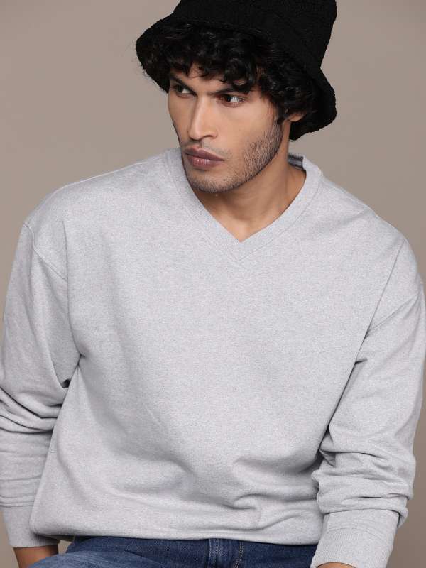 V neck deals sweatshirt mens