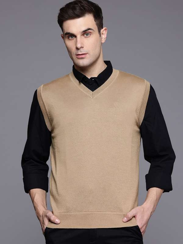 Buy Raymond Sleeveless Sweaters Myntra