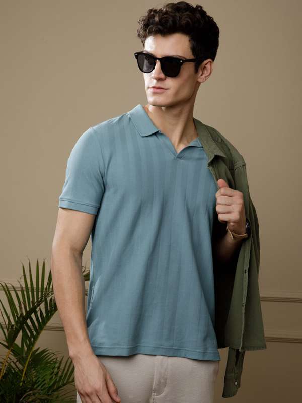 Teal green t online shirt