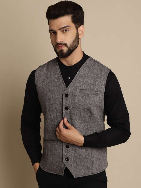 Buy Oora Men Grey Waistcoat Online at Best Prices in India  JioMart