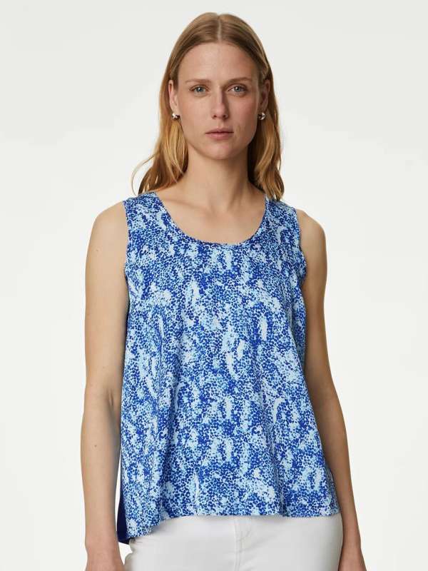 Marks Spencer Blue Tops Buy Marks Spencer Blue Tops online in India