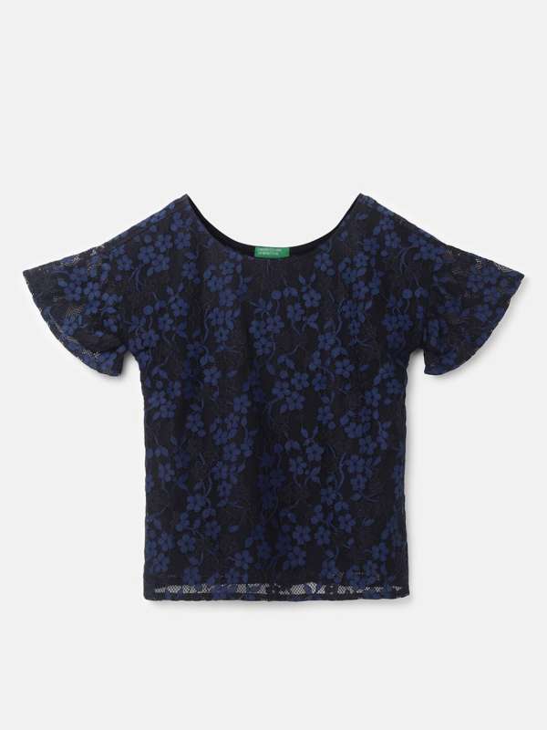 Girls Navy Blue Tops Buy Girls Navy Blue Tops online in India