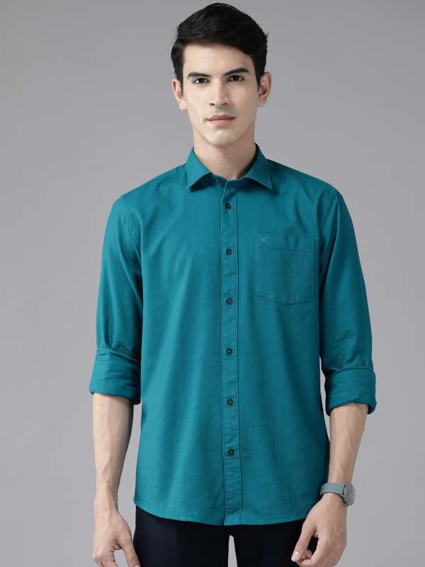 Teal dress shirt on sale