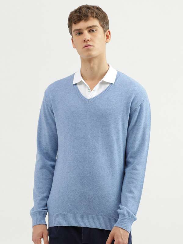 United colors of benetton men's woolen sweater sales