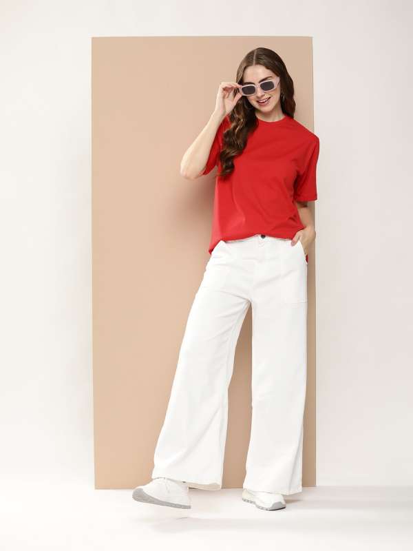 Red tshirts 2025 for women