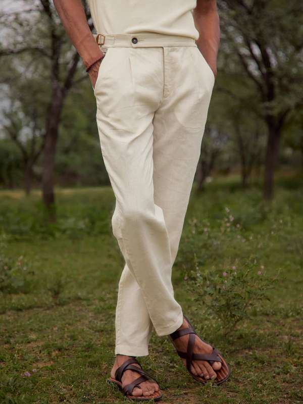 2022 Summer New Casual Short Pants Mens Cotton and Linen Loose Pants Trend  Ninepoint Straight Trousers M5XL