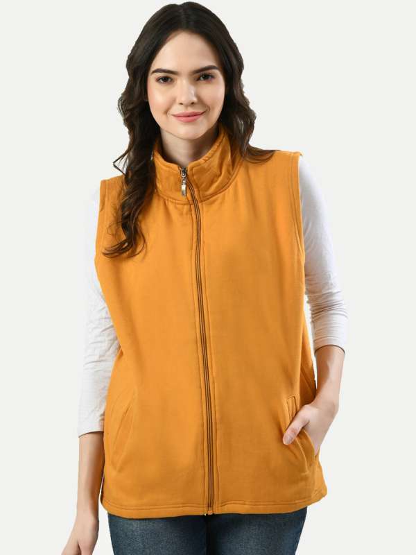 Yellow discount sleeveless sweater