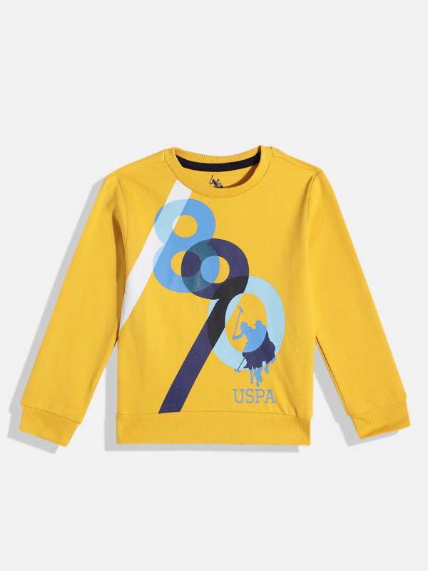 Us polo yellow store sweatshirt