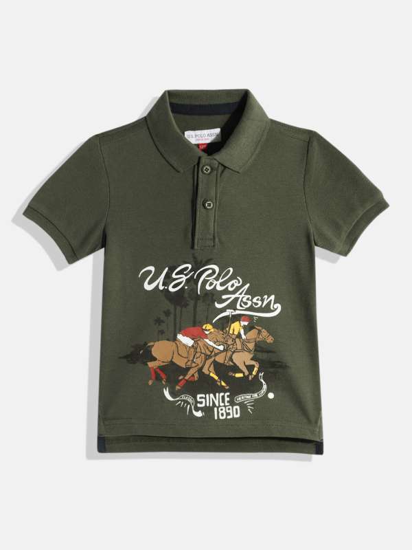 Skechers polo shirt kids green on sale
