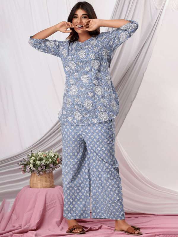 Women's Sleepwear Womens Satin Printed Housewear Short Sleeve Lapel Silk  Like Pajamas Womens Comfortable Multi Color Suit Pajamas For Women 
