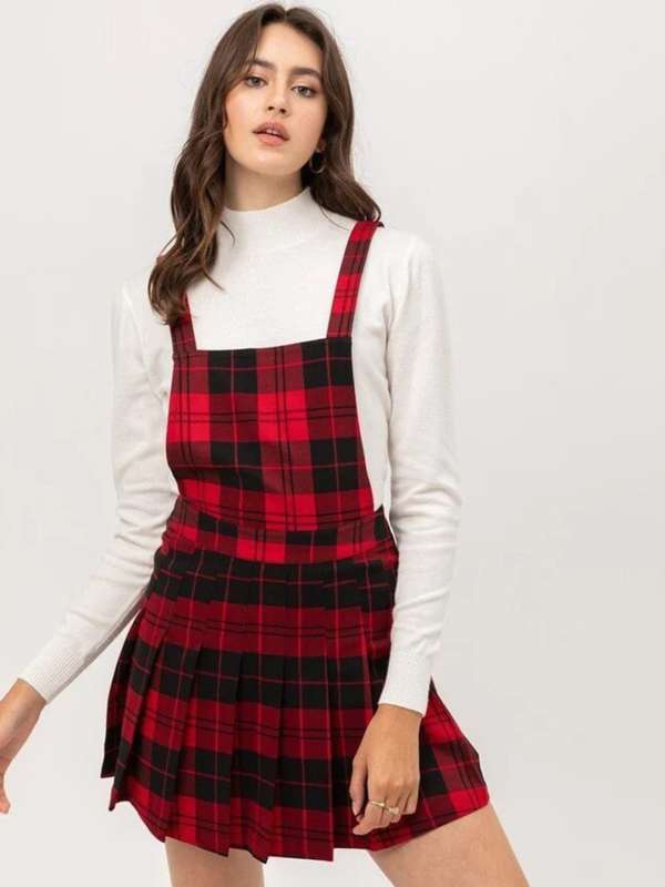 Dungaree hotsell skirt myntra