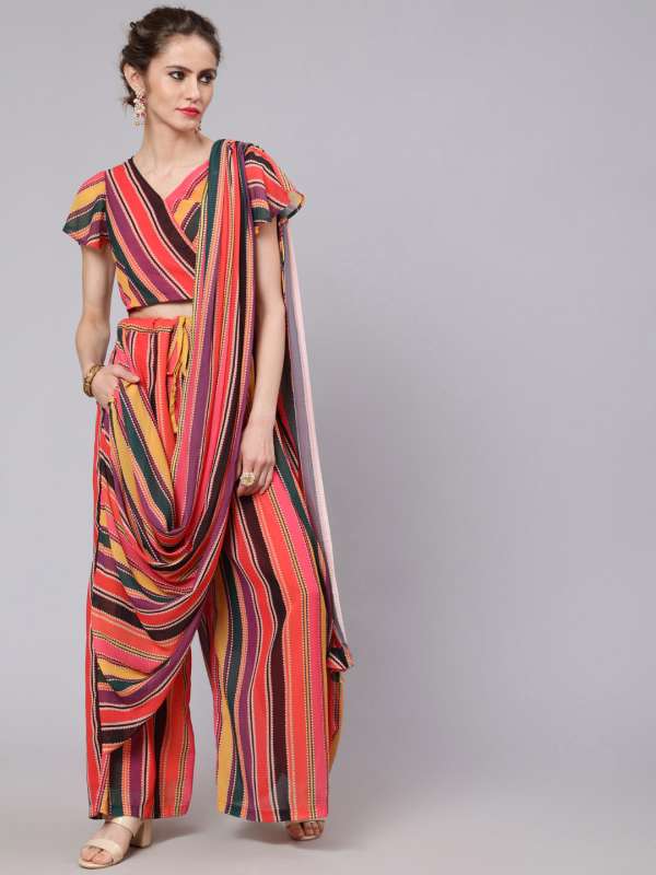 Dhoti saree myntra top