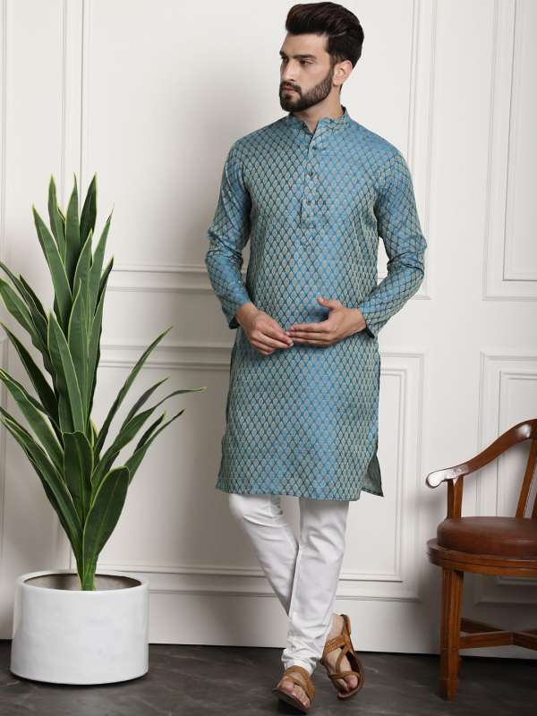 Men's kurta and churidar set clearance
