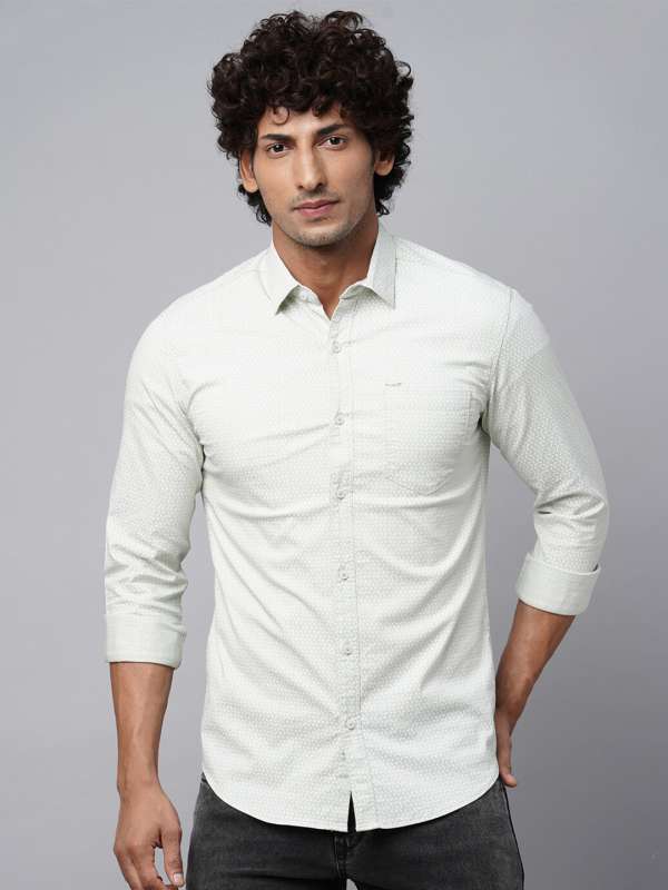 Green Men Casual Shirts Ether Blue Buddha Buy Green Men Casual