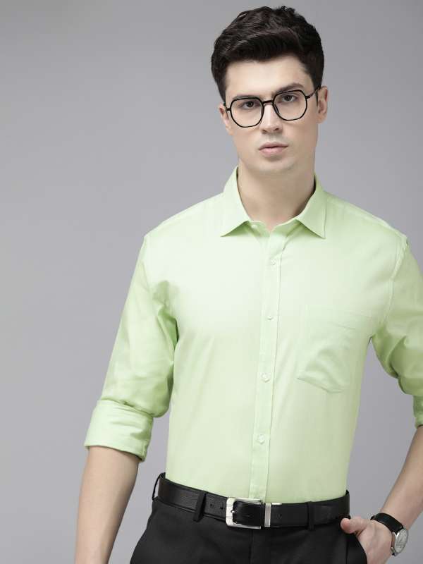 Green Formal Shirts Buy Green Formal Shirts online in India