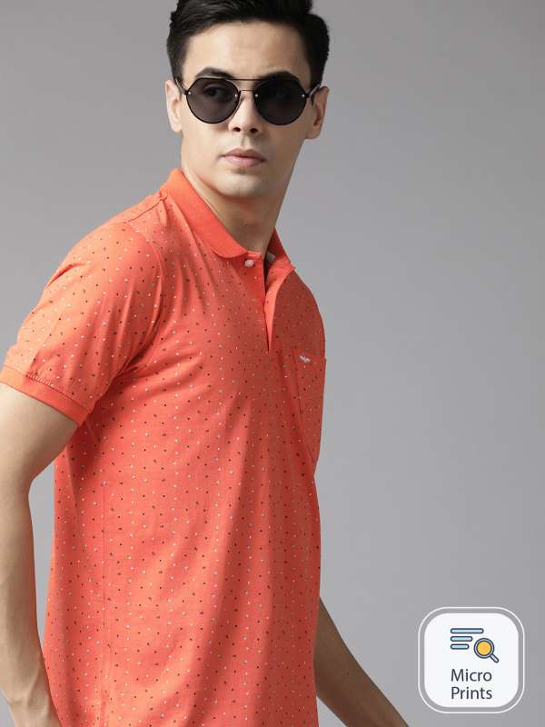 Orange Men Polos Tshirts Park Avenue Buy Orange Men Polos Tshirts Park Avenue online in India