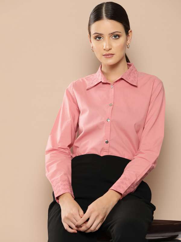 Women Embroidered Shirts - Buy Women Embroidered Shirts online in India