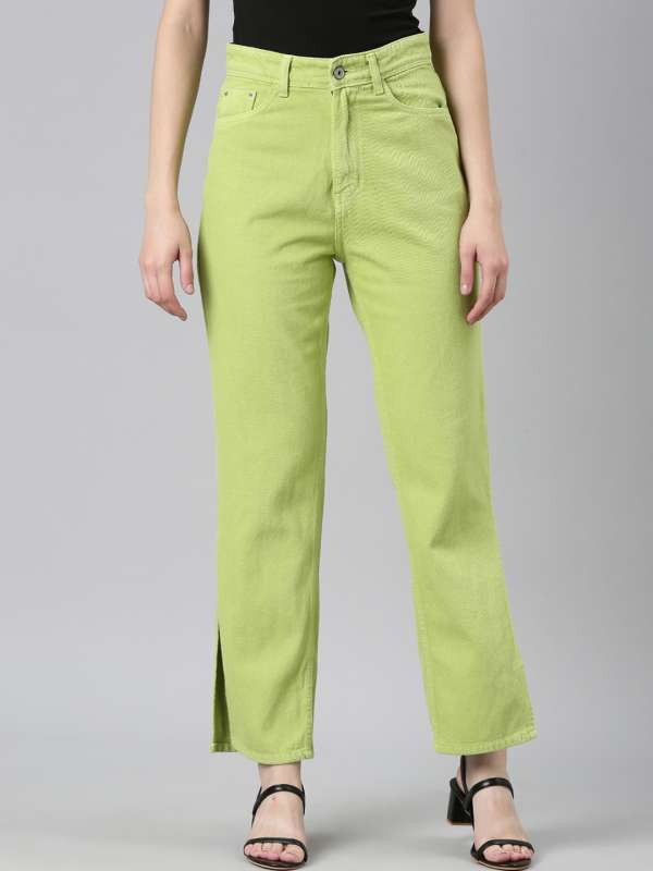 Narrow bottom 2025 jeans for ladies