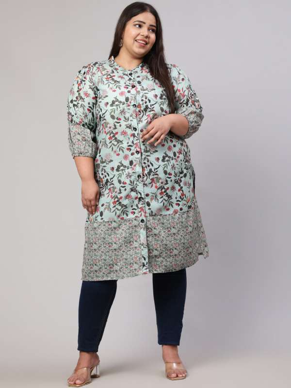 Myntra plus size kurtis online