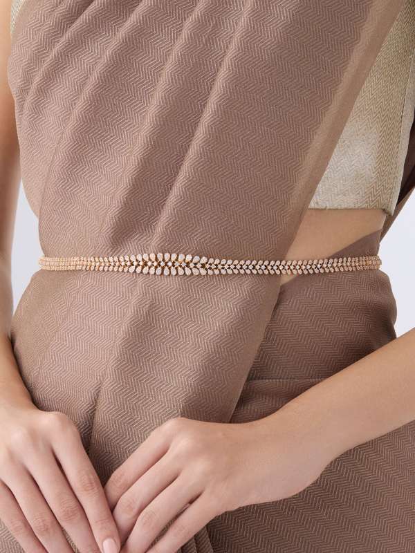 Gold plated waist chain top