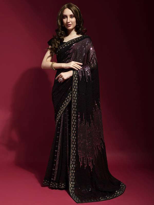 Top 168+ party wear glitter saree best kenmei.edu.vn