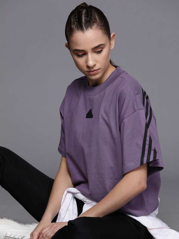 Adidas Women Purple Tshirts Buy Adidas Women Purple Tshirts