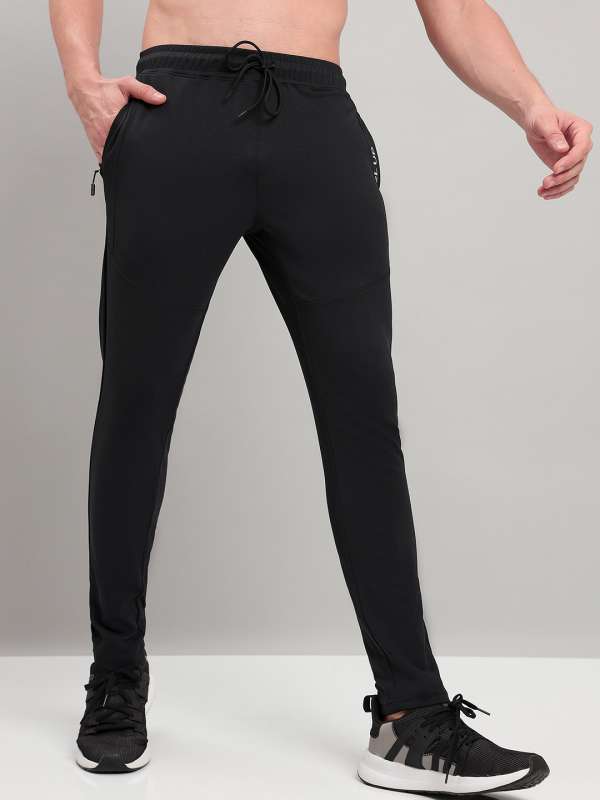 Plain black track pants best sale