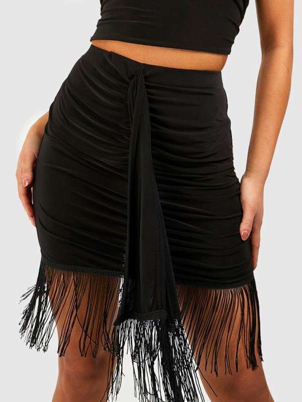Fringe skirt online india top