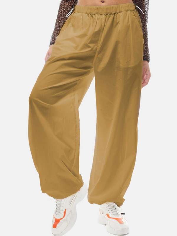 Weekeep y2k Khaki Cargo Pants Casual Pocket Drawstring Sweatpants Women  Korean Fashion Streetwear Grunge Brown Baggy Pants Capri