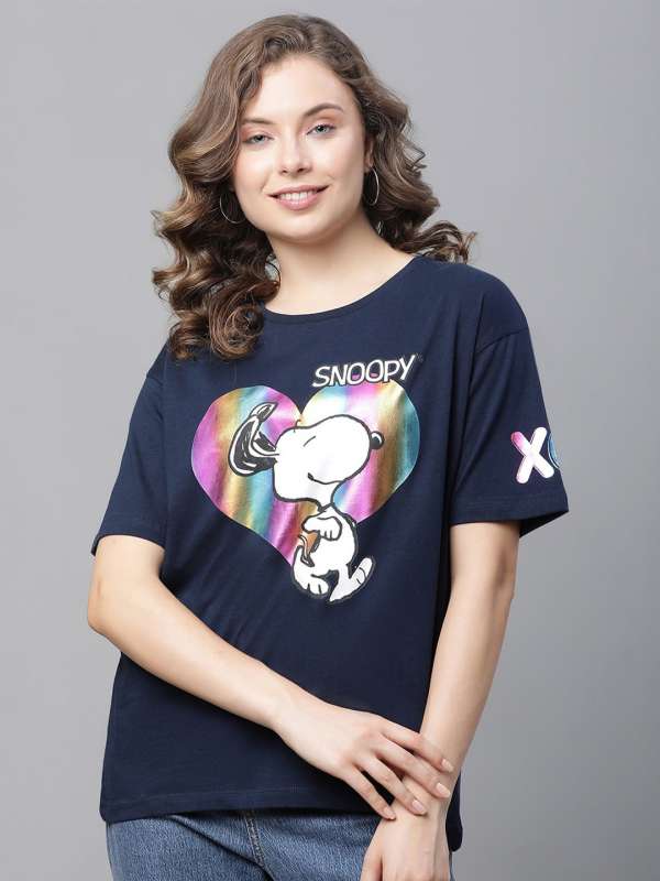 Buy Womans Snoopy Tshirt Online In India -  India