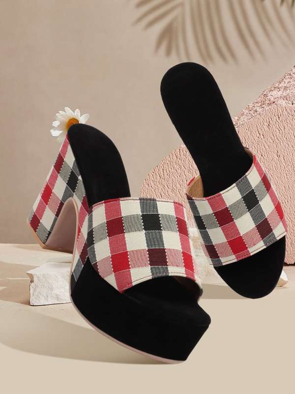 Plaid block 2025 heels