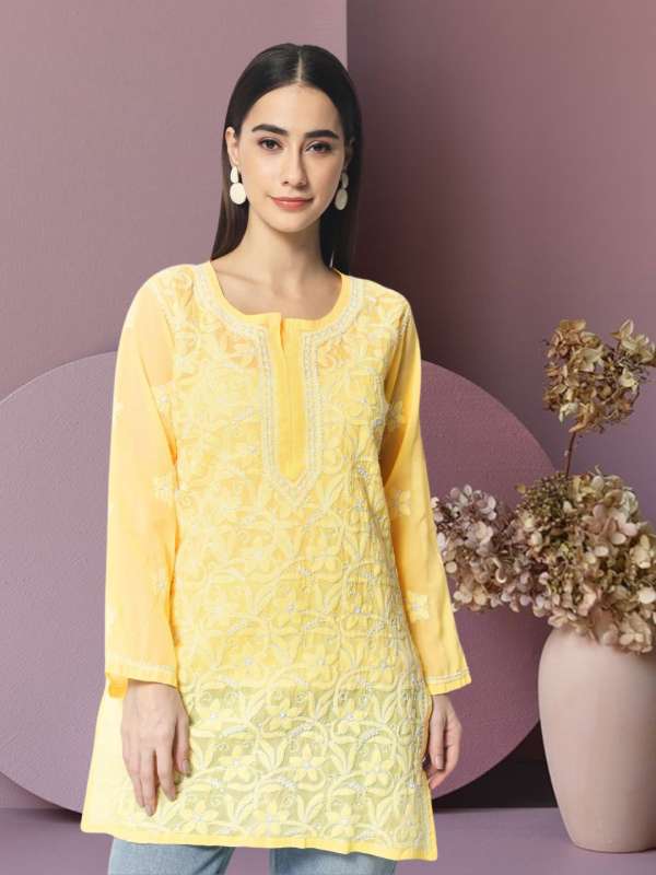 Long cotton kurtis online myntra hot sale