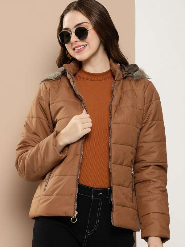 Hooded top padded jacket