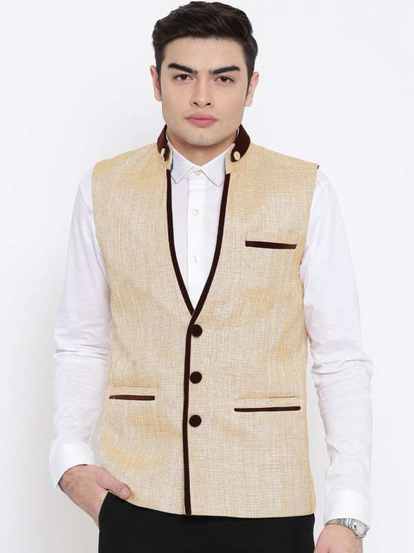 Waistcoat myntra sale