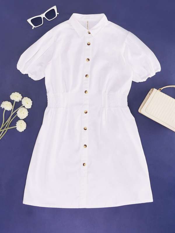 White Shirt Dresses Buy White Shirt Dresses online in India