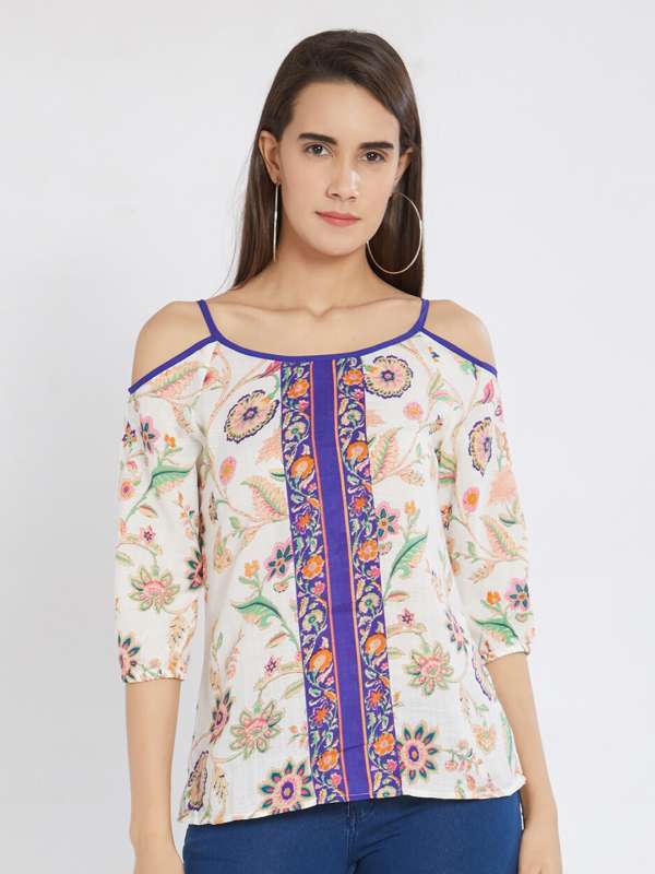 Cold shoulder hotsell tops myntra