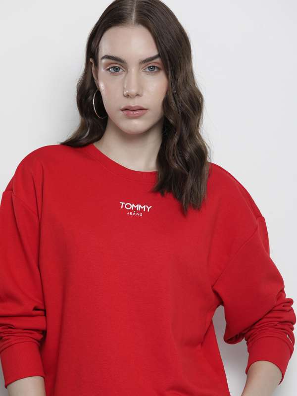 Tommy Hilfiger Red Printed Sweatshirt Buy Tommy Hilfiger Red