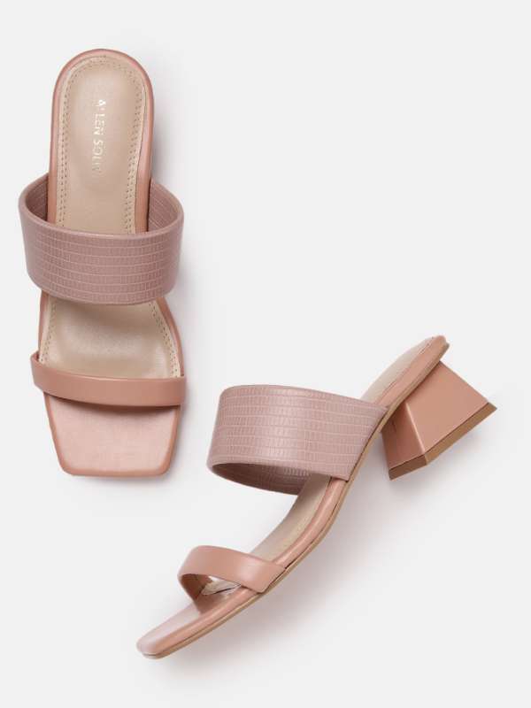 Snakeskin mules block heel outlet
