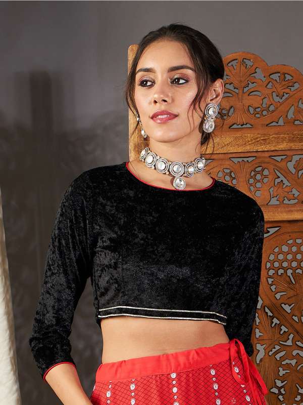 Ethnic Crop Top Buy Ethnic Crop Top online in India