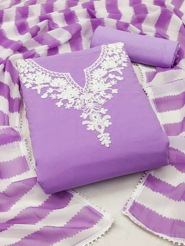 Lavender cheap churidar materials