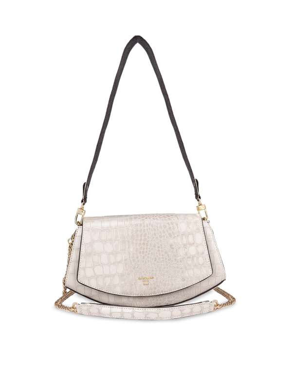GUESS Women Brand Logo Textured Structured Sling Bag (Onesize) by Myntra
